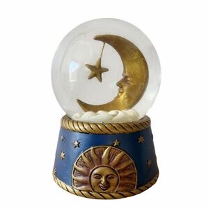 RARE|VTG|VANDOR CELESTIAL| SUN MOON|WHEN YOU WISH UPON A STAR|MUSICAL SNOWGLOBE